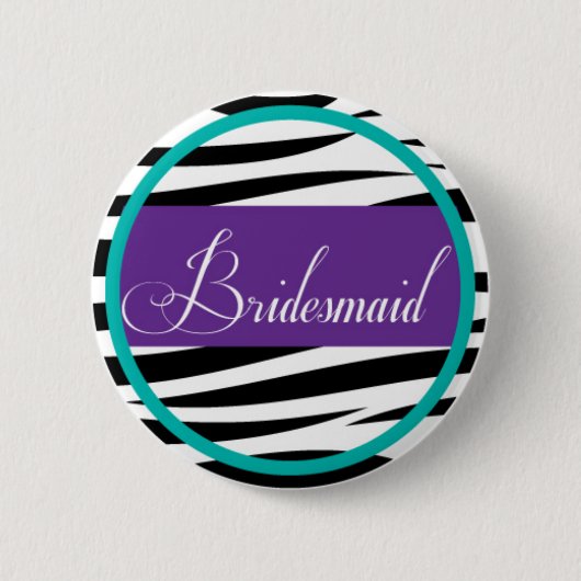 Bridesmaid Pin Ronde Button 5,7 Cm (Voorkant)