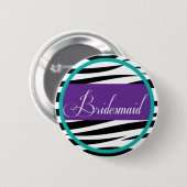 Bridesmaid Pin Ronde Button 5,7 Cm (Voorkant /achterkant)