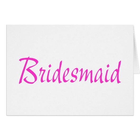 Bridesmaid Pink (Voorkant Horizontaal)