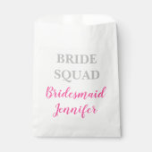 Bridesmaid Pink Custom Name Weddenschap Bacheloret Bedankzakje (Voorkant)