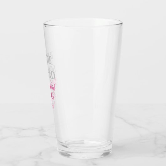 Bridesmaid Pink Custom Name Weddenschap Bacheloret Glas (Links)