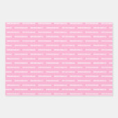 Bridesmaid Pink Inpakpapier Vel (Voorkant 3)