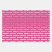 Bridesmaid Pink Inpakpapier Vel (Voorkant 2)