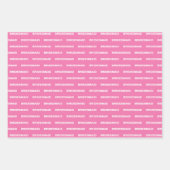 Bridesmaid Pink Inpakpapier Vel (Voorkant)