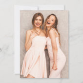 Bridesmaid Pink moderne girale retro 60's simpele Kaart (Achterkant)