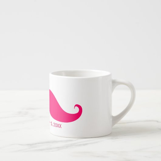 Bridesmaid Pink Mustache Espresso Mok (Rechts)