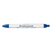 Bridesmaid Pink Mustache Pen (Voorkant)