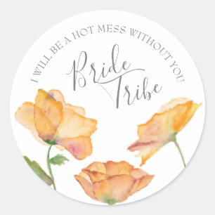 Bridesmaid proposal bride Tribe candle Label
