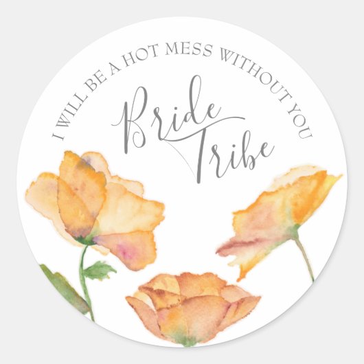 Bridesmaid proposal bride Tribe candle Label (Voorkant)