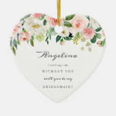 Bridesmaid Proposal Ceramic Keepsake Ornament (Voorkant)