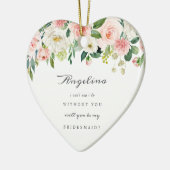 Bridesmaid Proposal Ceramic Keepsake Ornament (Links)