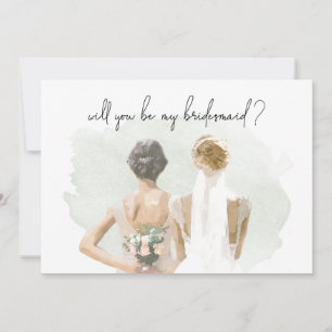 Bridesmaid proposal Green Waterverf