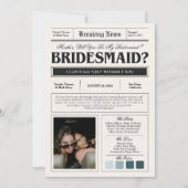 Bridesmaid Proposal Kaart (Voorkant)