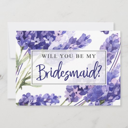 Bridesmaid Proposal Kaart / Wil je mijn bruidsmeis (Voorkant)