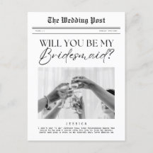 Bridesmaid Proposal,  krant