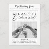 Bridesmaid Proposal,  krant Briefkaart (Voorkant)