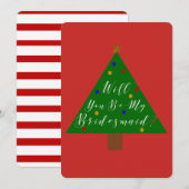 Bridesmaid proposal vakanay set kaart (Voorkant / Achterkant)