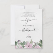 Bridesmaid Proposal with Selfie on Floral Garland (Achterkant)