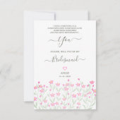 Bridesmaid Proposal with Selfie Wildflowers Border (Achterkant)