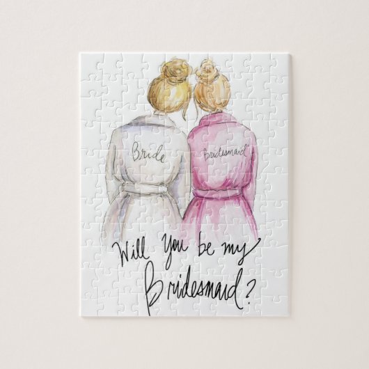 Bridesmaid? Puzzle Bl Bun Bride Bl Bun Maid Legpuzzel (Verticaal)