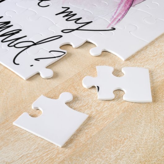 Bridesmaid? Puzzle Bl Bun Bride Br Long Bm Legpuzzel (Zijkant)