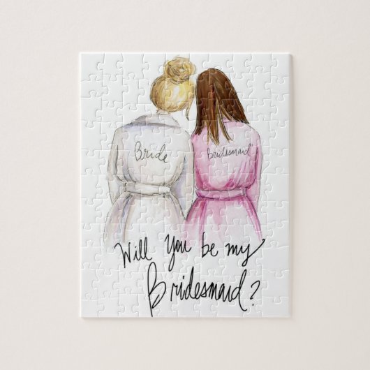 Bridesmaid? Puzzle Bl Bun Bride Br Long Bm Legpuzzel (Verticaal)