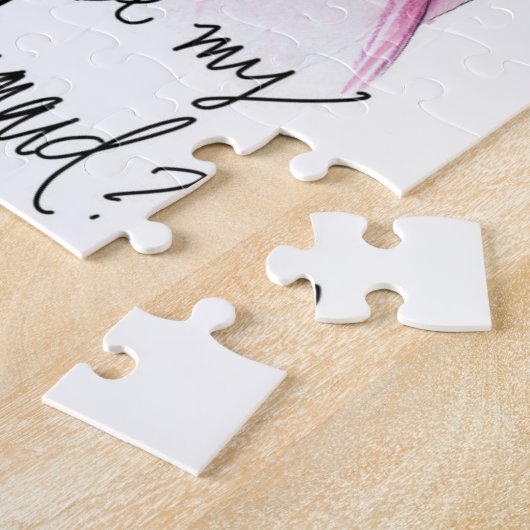Bridesmaid? Puzzle Bl Bun Bride Br Waves Bm Legpuzzel (Zijkant)