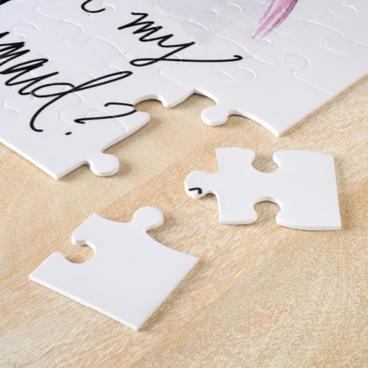 Bridesmaid? Puzzle Bl Bun Bride Long Black Bm Legpuzzel (Zijkant)