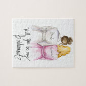 Bridesmaid? Puzzle Br Bun Bride Bl Waves Bm Legpuzzel (Horizontaal)