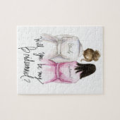 Bridesmaid? Puzzle Br Bun Bride Black Long Bm Legpuzzel (Horizontaal)