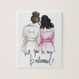 Bridesmaid? Puzzle Dark Br Bun Bride Bk Waves Bm Legpuzzel