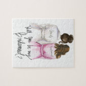 Bridesmaid? Puzzle Dark Br Bun Bride Br Waves Bm Legpuzzel (Horizontaal)
