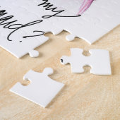 Bridesmaid? Puzzle Dark Br Bun Bride Dk Br Long Bm Legpuzzel (Zijkant)