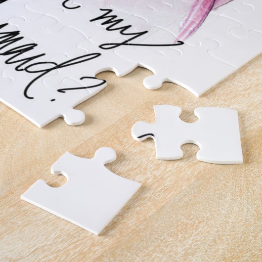 Bridesmaid? Puzzle Dk Bl Bun Bride Br Bun Bm Legpuzzel (Zijkant)