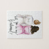 Bridesmaid? Puzzle Dk Bl Bun Bride Br Waves Bm Legpuzzel (Horizontaal)