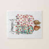 Bridesmaid? Puzzle Dk Bl Bun Bride R Bun Legpuzzel (Horizontaal)