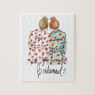 Bridesmaid? Puzzle Dk Bl Bun Bride R Bun Legpuzzel