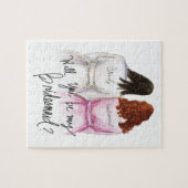 Bridesmaid? Puzzle Dk Br Bride A Curls Maid Legpuzzel (Horizontaal)
