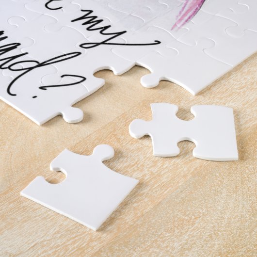 Bridesmaid? Puzzle Dk Br Bun Bride Bl Long Bm Legpuzzel (Zijkant)