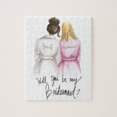 Bridesmaid? Puzzle Dk Br Bun Bride Bl Long Bm Legpuzzel (Verticaal)