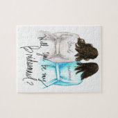 Bridesmaid? Puzzle Dk Br Waves Bride Bk Maid Legpuzzel (Horizontaal)