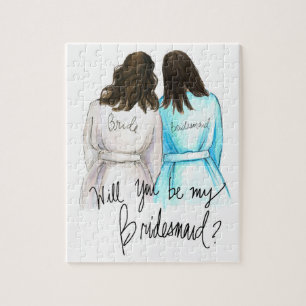 Bridesmaid? Puzzle Dk Br Waves Bride Bk Maid Legpuzzel