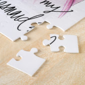 Bridesmaid? Puzzle Dk Br Waves Bride Bl Maid Legpuzzel (Zijkant)