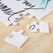 Bridesmaid? Puzzle Dk Br Waves Bride Dk Bl Maid Legpuzzel (Zijkant)