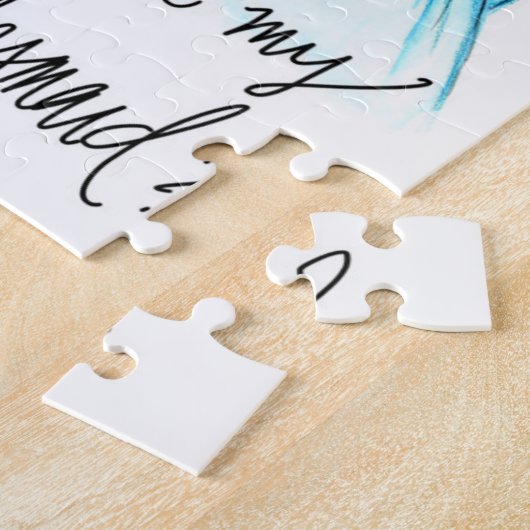 Bridesmaid? Puzzle Dk Br Waves Bride Dk Bl Maid Legpuzzel (Zijkant)