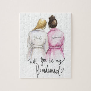 Bridesmaid? Puzzle Long Bl Bride Dk Br Bm Legpuzzel