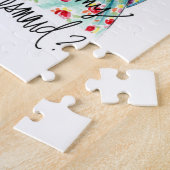 Bridesmaid? Puzzle Red Bun Bride Dk Bl Bob Maid Legpuzzel (Zijkant)