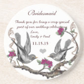 Bridesmaid Reception  Bird Onderzetters (Voorkant)