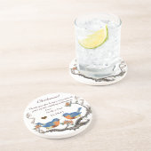 Bridesmaid Reception  Bird Onderzetters (Zijkant)