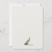 Bridesmaid Request Floral Card Kaart (Achterkant)